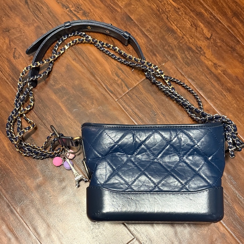CHANEL Navy Gabriel bag - small size